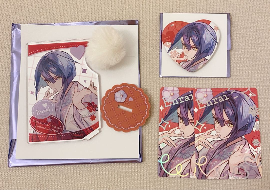 秋風マルシェ マツリカの炯　燕來　アクスタ　缶バッジ　パルカ