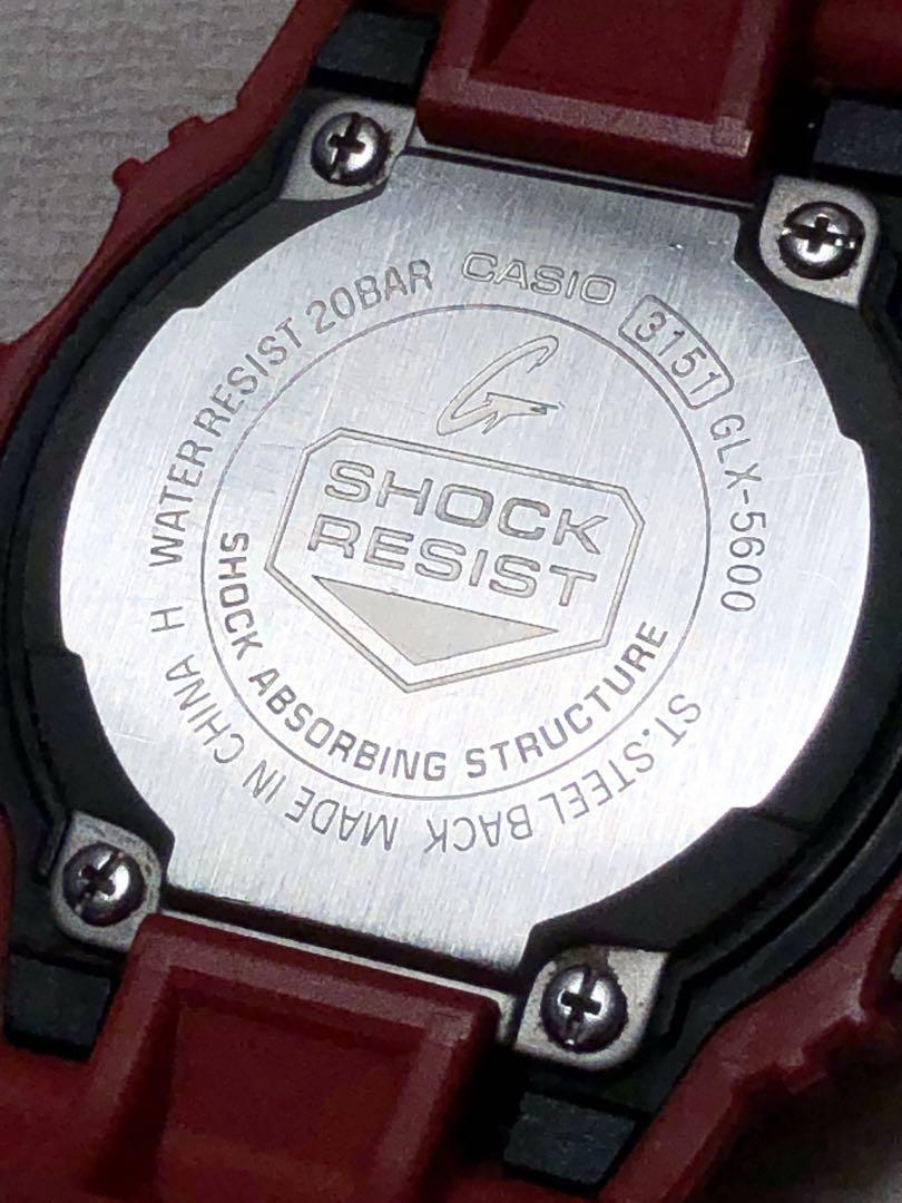 G-SHOCK GLX-5600 レッド