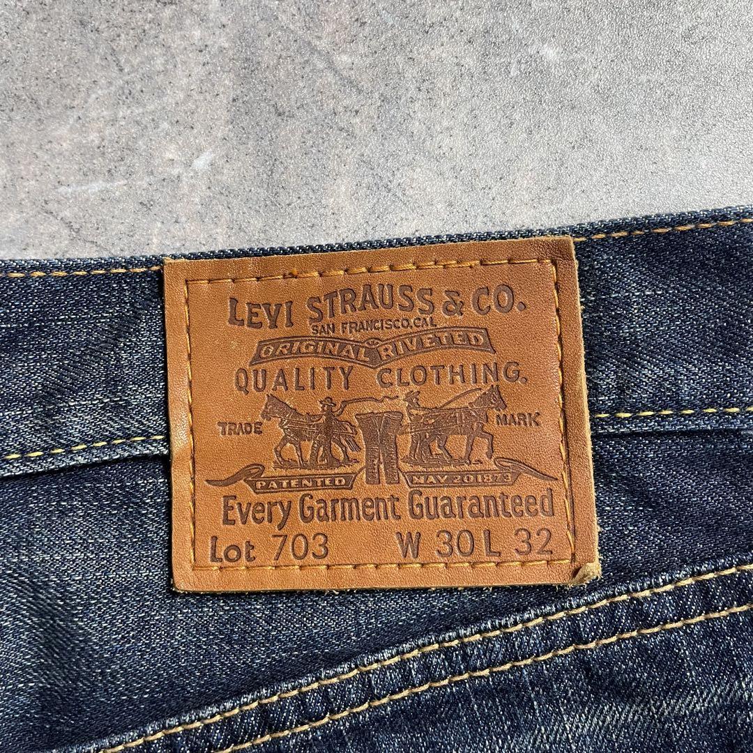 LEVI'S〈703 デニムパンツ 00s 08年製 W30 L32 鬼ヒゲ〉 - メルカリ