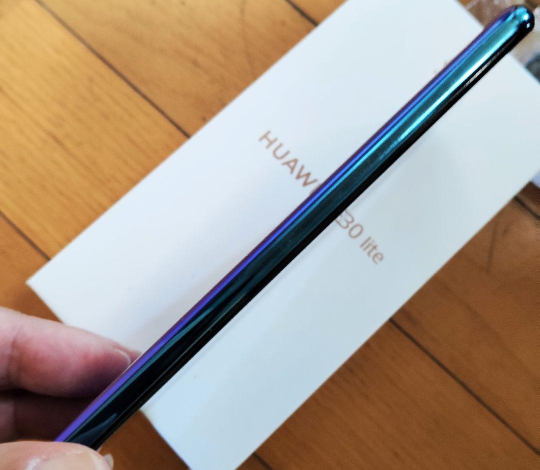 美品☆HUAWEI P30 lite SIMフリー、新品手帳ケース、新品ガラス 美品☆HUAWEI P30 lite SIMフリー、新品手帳ケース、新品ガラス