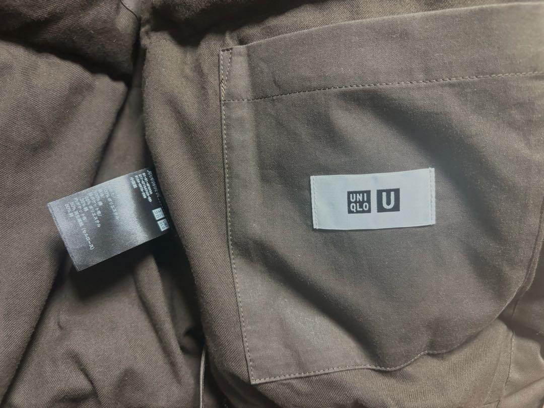 ユニクロU パフテックノンキルトベスト Lサイズ 36BROWN
