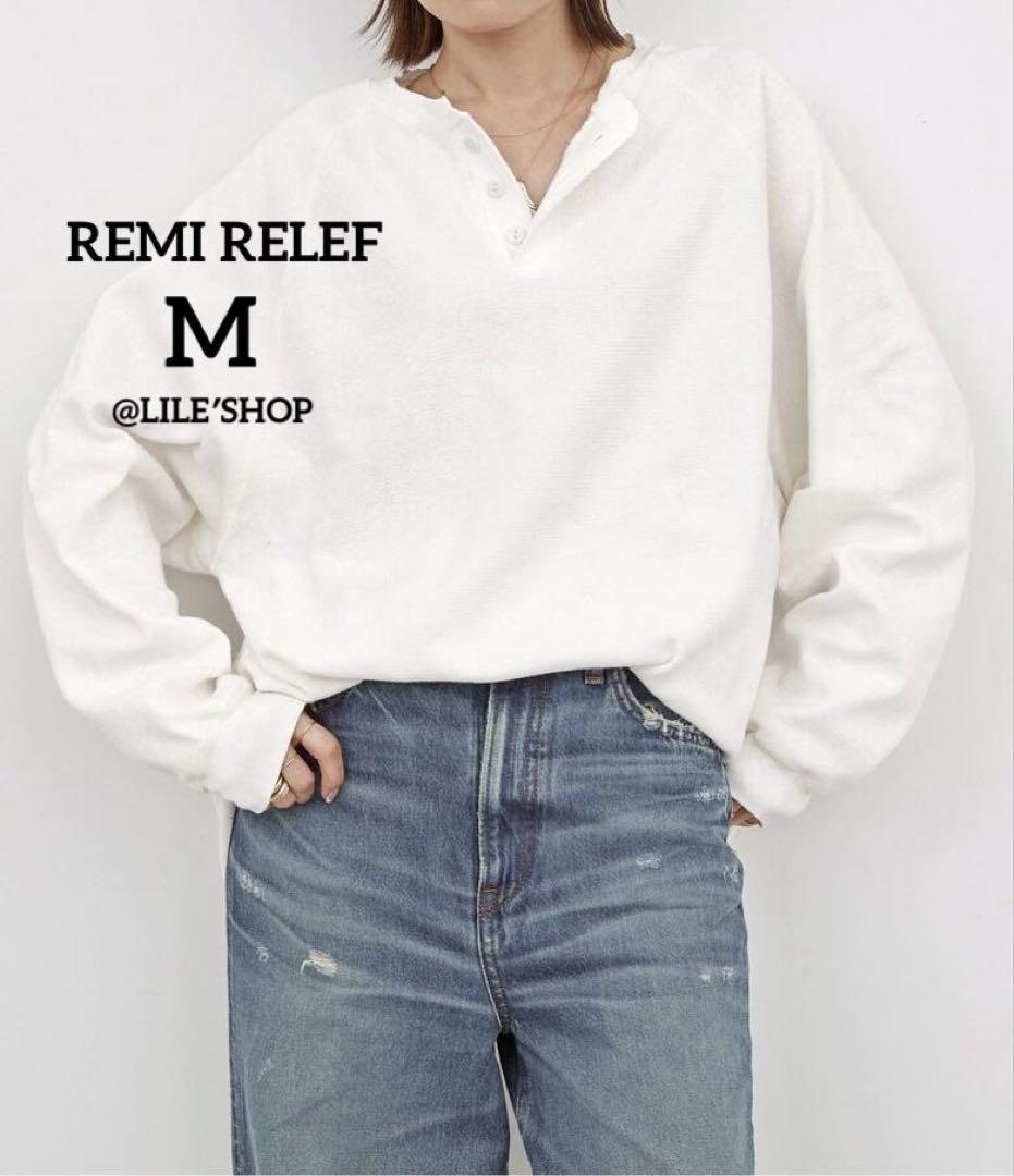 REMI RELEF　HENLEY LONG SLEEVE T-SHIRT