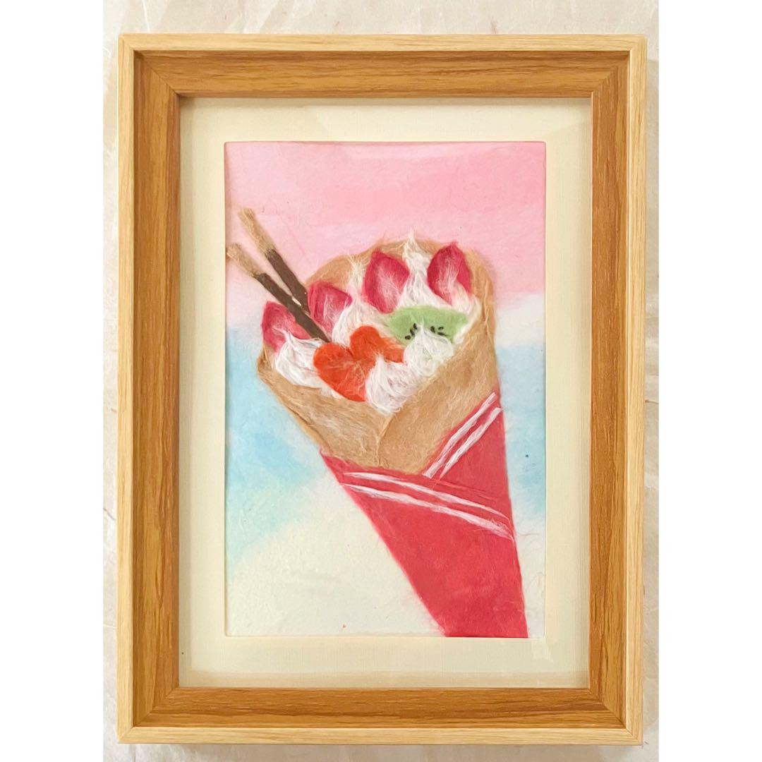 ちぎり絵　和紙　クレープペーパー　まとめ売り 和紙ちぎり絵『クレープ』葉書サイズ原画 - メルカリ