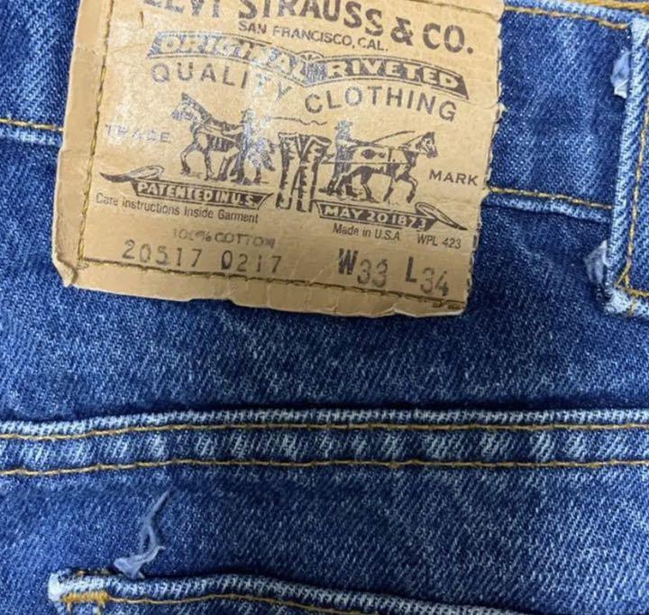 80's USA製 Levi's 517 ブーツカット オレンジタブ - メルカリ