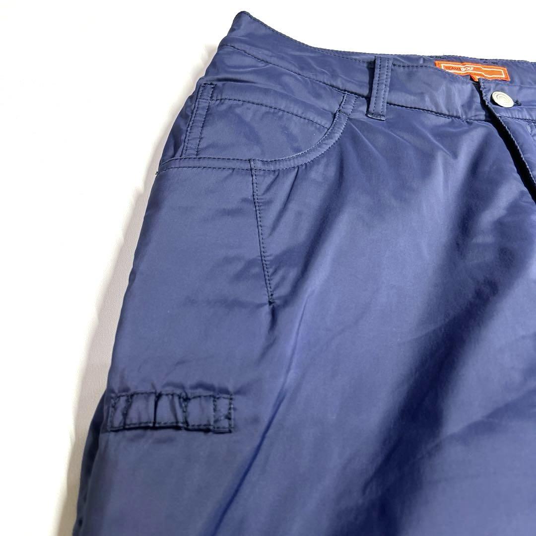 ビームスゴルフ　ロングパンツ　M ネイビー　蓄熱　保温　防寒　防風