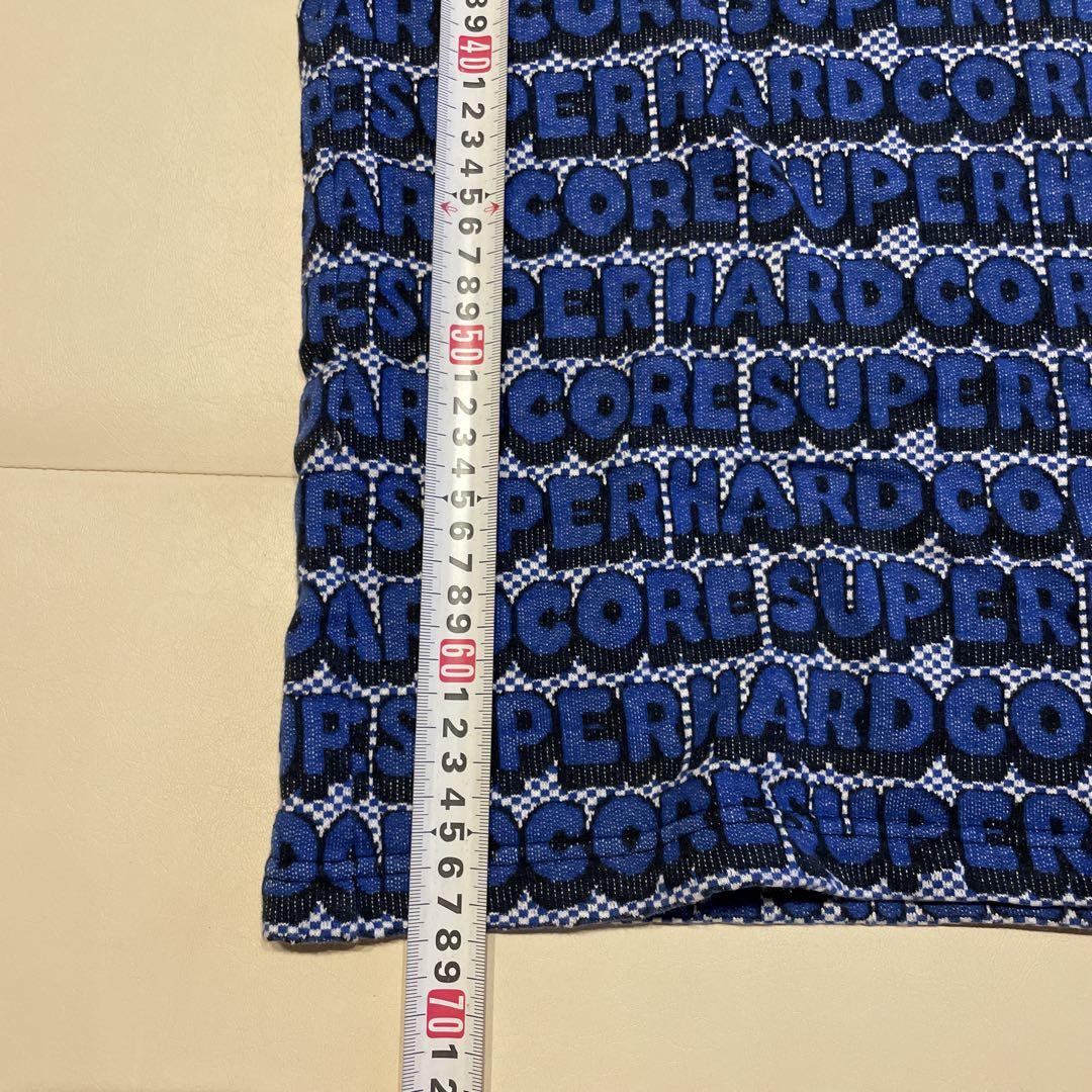 Supremeロゴ入り青色長袖カットソー M