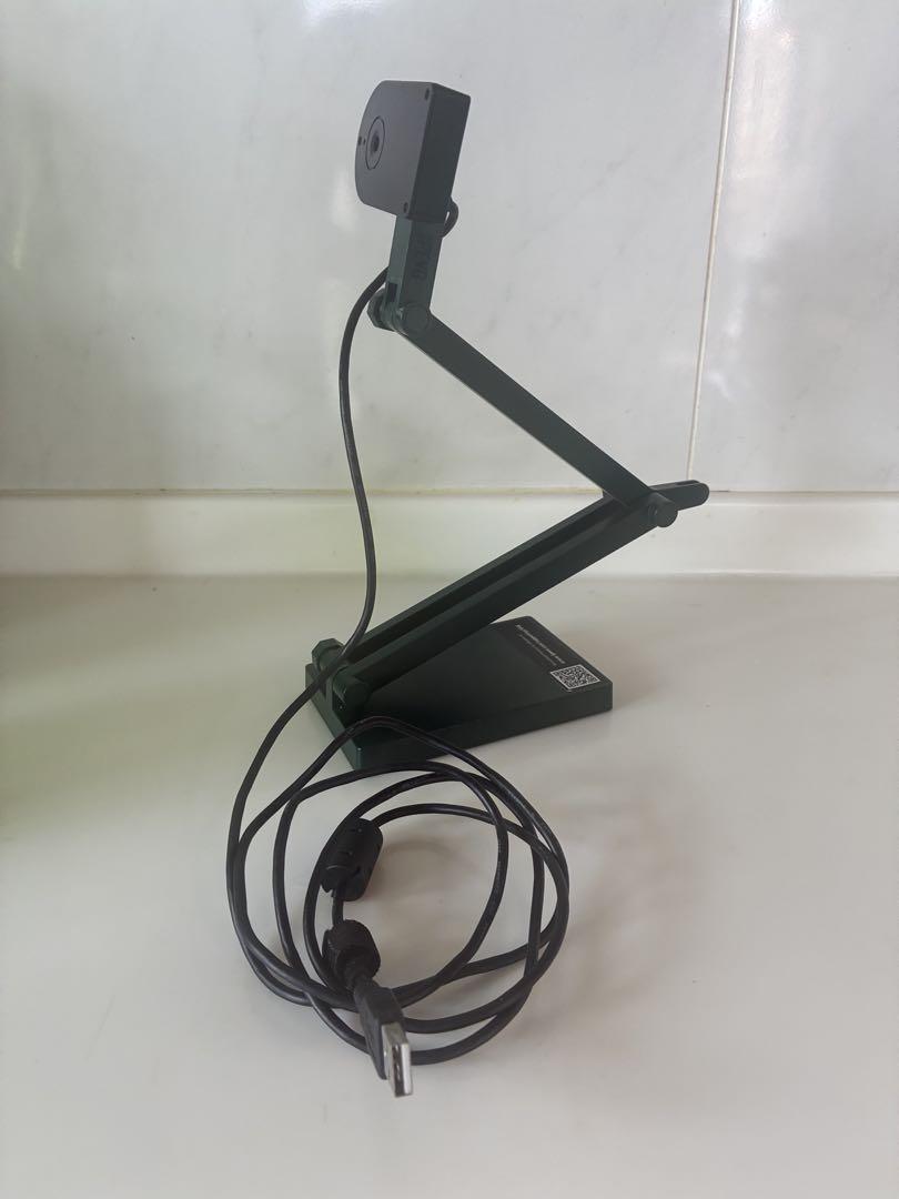 V4K 手元カメラ　USB接続 調整可能カメラ　ダークグリーン　IPEVO
