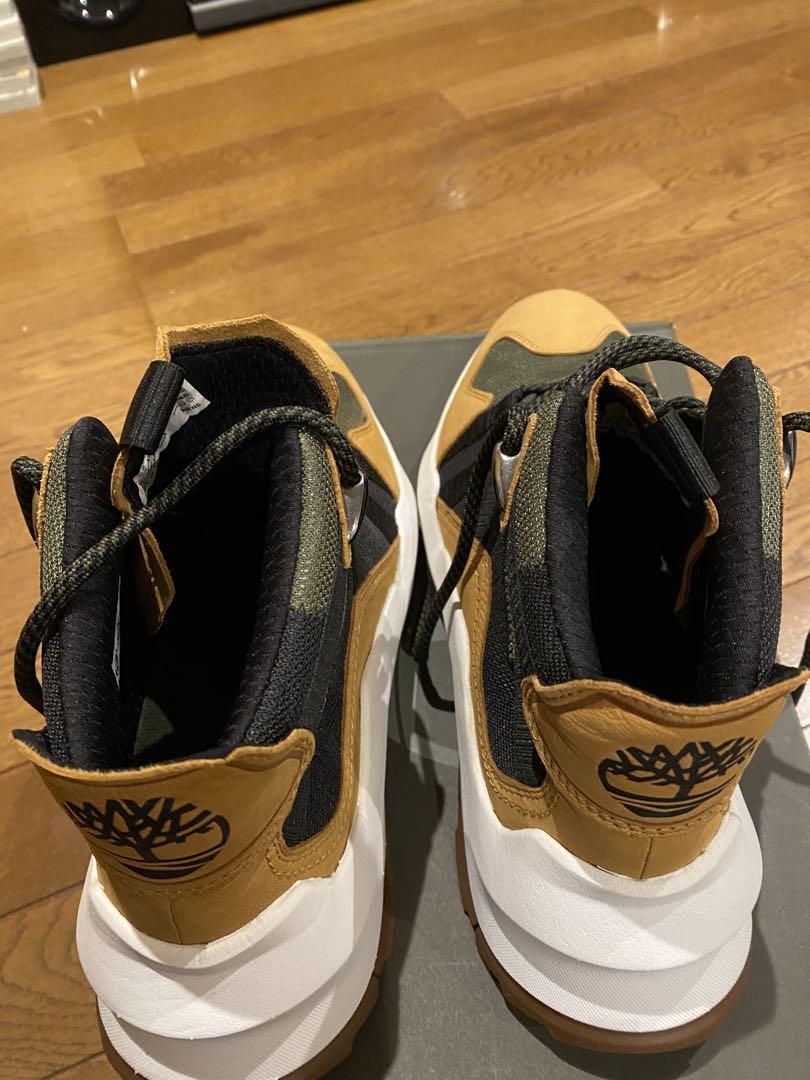 Timberland ハイカットスニーカー オリーブ/ブラウン Timberland ハイカットスニーカー オリーブ/ブラウン