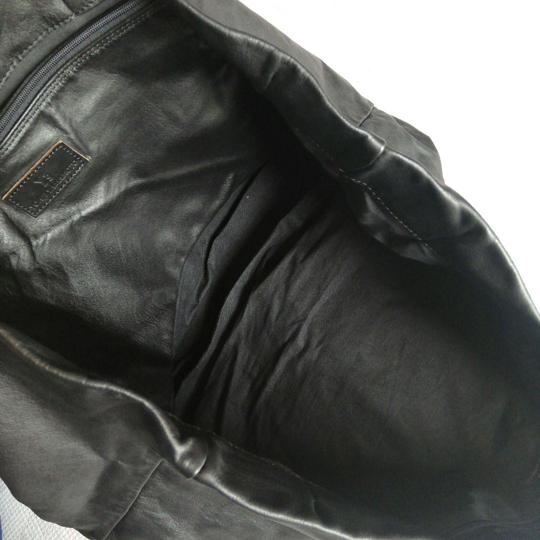 Y's YOHJI YAMAMOTO ヨウジヤマモト　レザー　トートバッグ　黒