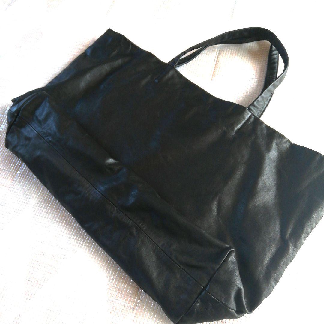 Y's YOHJI YAMAMOTO ヨウジヤマモト　レザー　トートバッグ　黒
