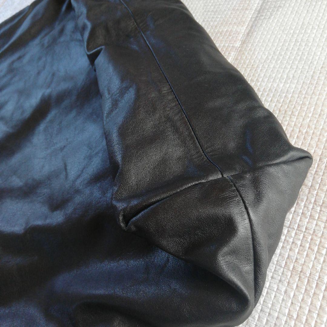 Y's YOHJI YAMAMOTO ヨウジヤマモト　レザー　トートバッグ　黒