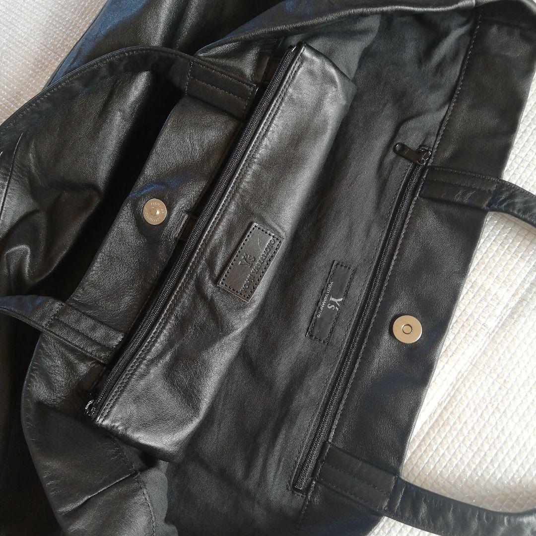 Y's YOHJI YAMAMOTO ヨウジヤマモト　レザー　トートバッグ　黒