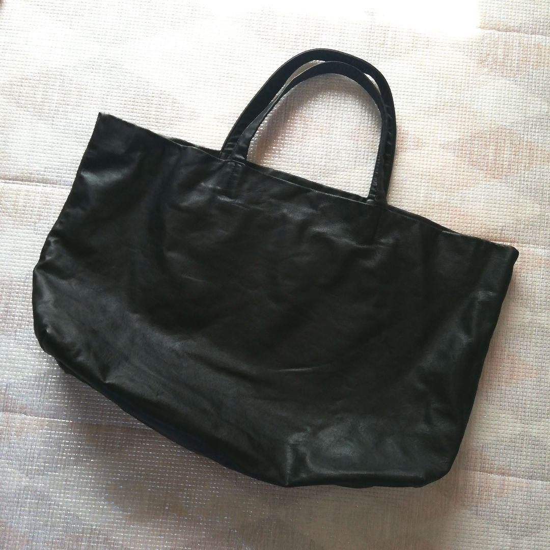Y's YOHJI YAMAMOTO ヨウジヤマモト　レザー　トートバッグ　黒