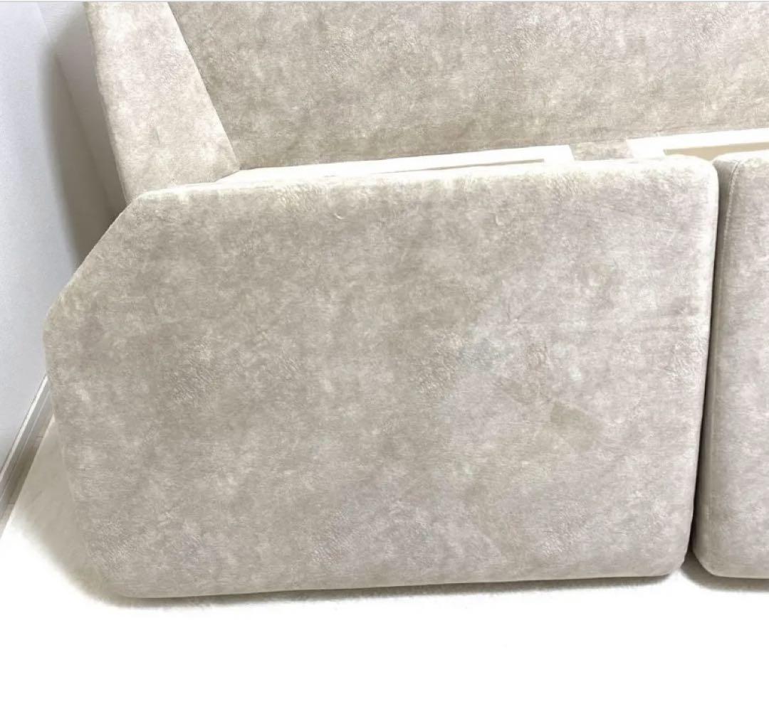 【値下げ歓迎】【特注生地】【美品】IDEE ソファ グレー　2人掛け　3人掛け