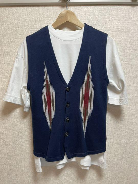 激安な 【新品/送料込】Mサイズ★BEAMS/ビームス ウォッシャブルベスト★ BLUE - ベスト