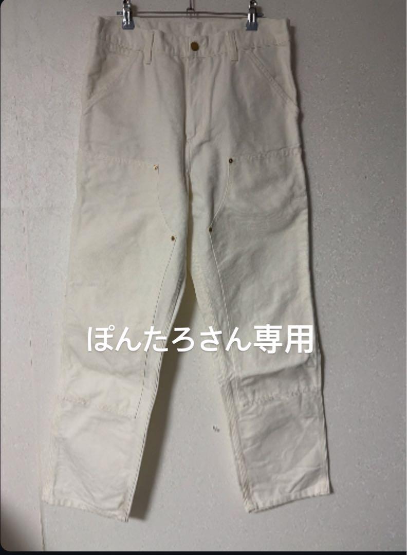 Carhartt ホワイト ダブルニー 値下げ可