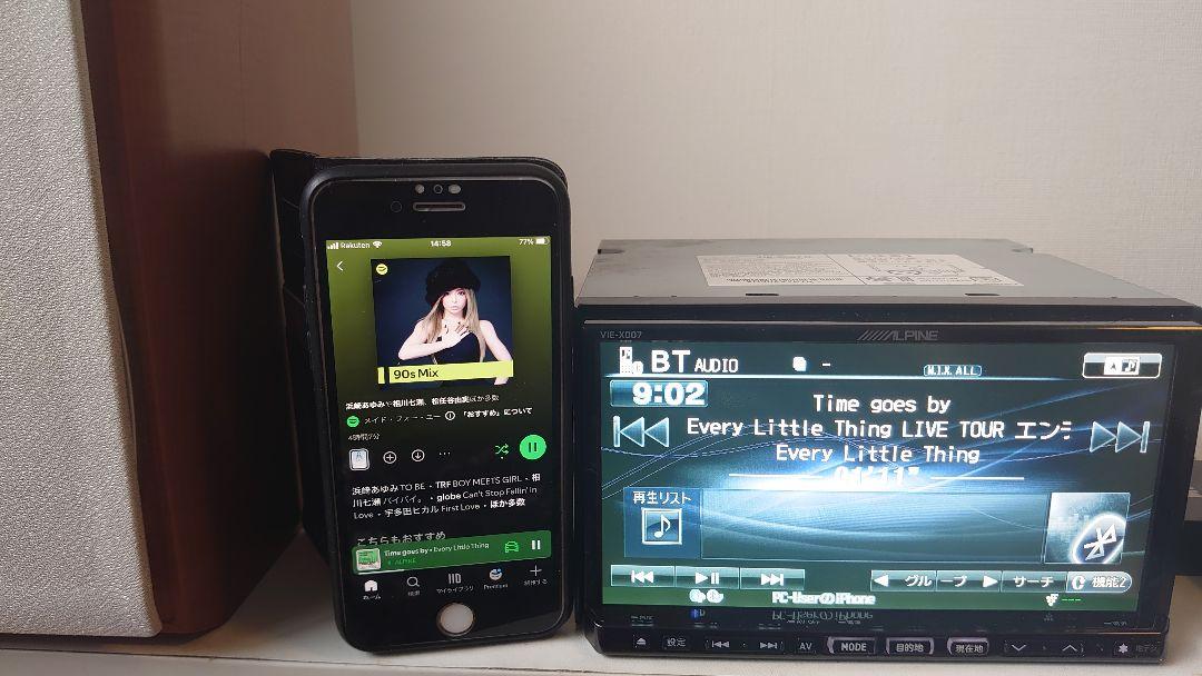 アルパイン 7インチ SDナビ X007Ⅱ ファイヤTV、Spotify接続可