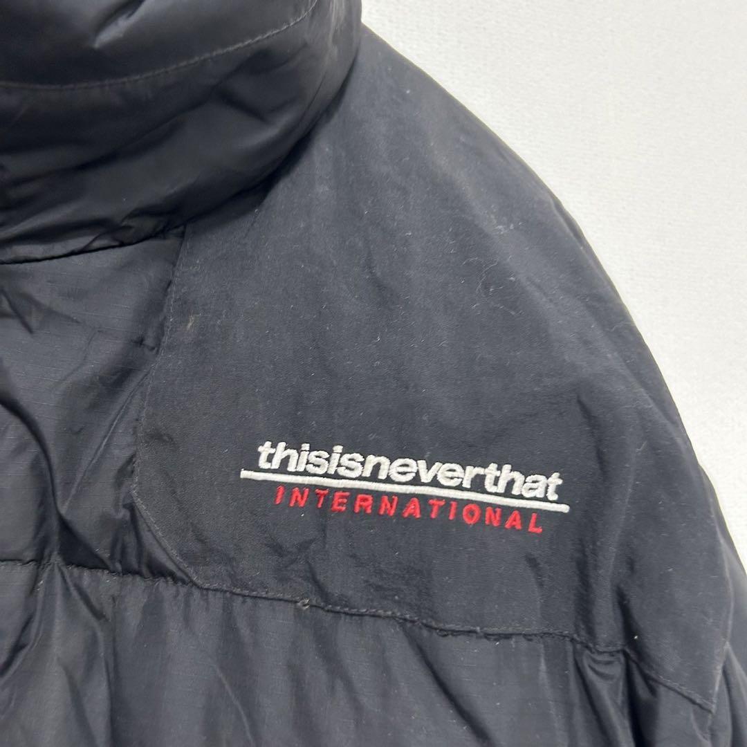 thisisneverthat ダウンジャケット メンズ M ブラック 黒