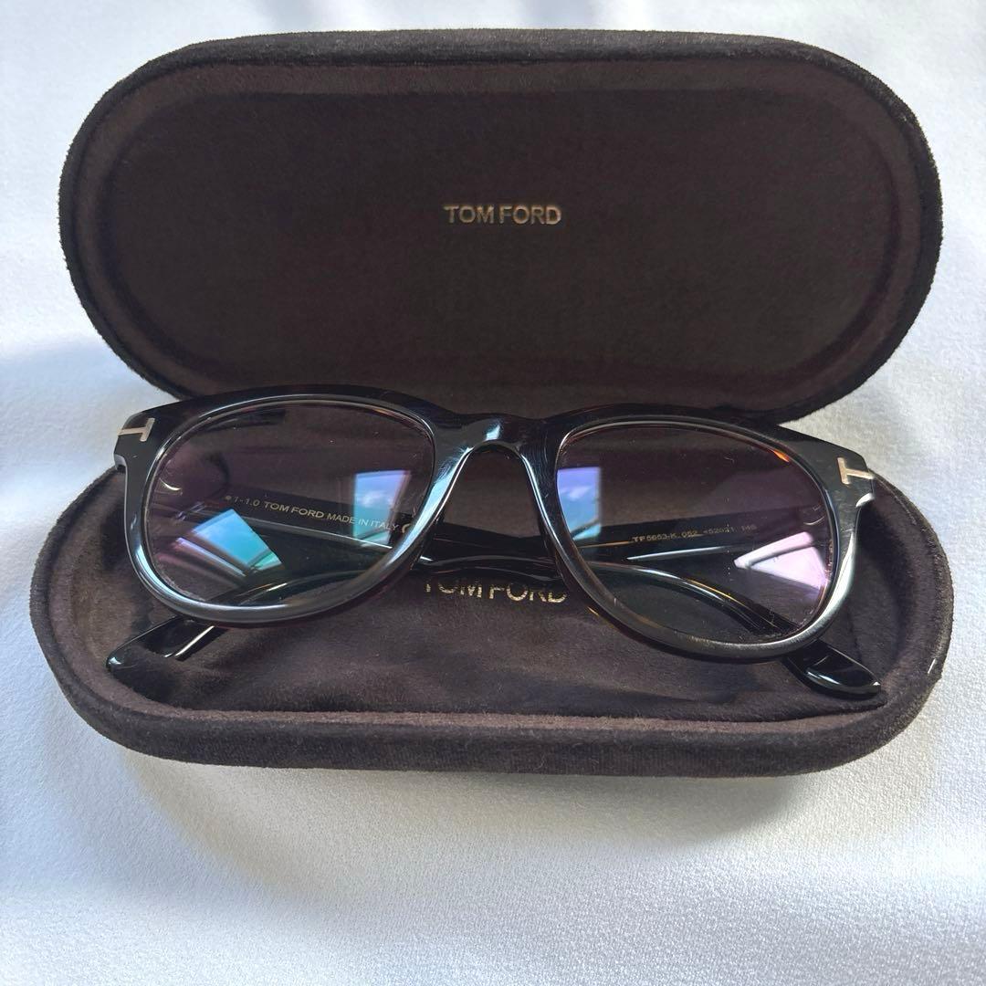 トムフォード TOM FORD TF5653-K　眼鏡　茶系