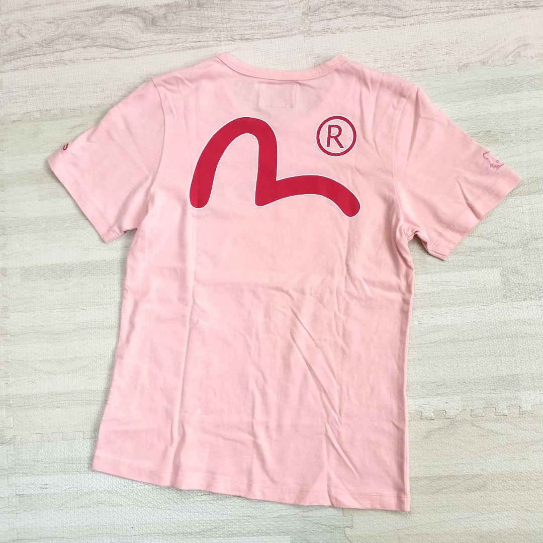【激レア】限定コラボ EVISU×ハローキティ Tシャツ ピンク ロゴ刺繍 美品 激レア】限定コラボ EVISU×ハローキティ Tシャツ ピンク ロゴ