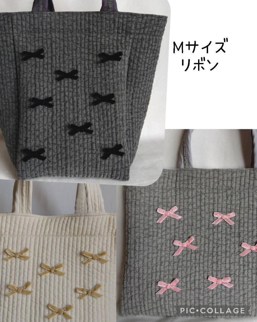 ☆トートバッグL☆ グレー ヌビバッグ リスタート