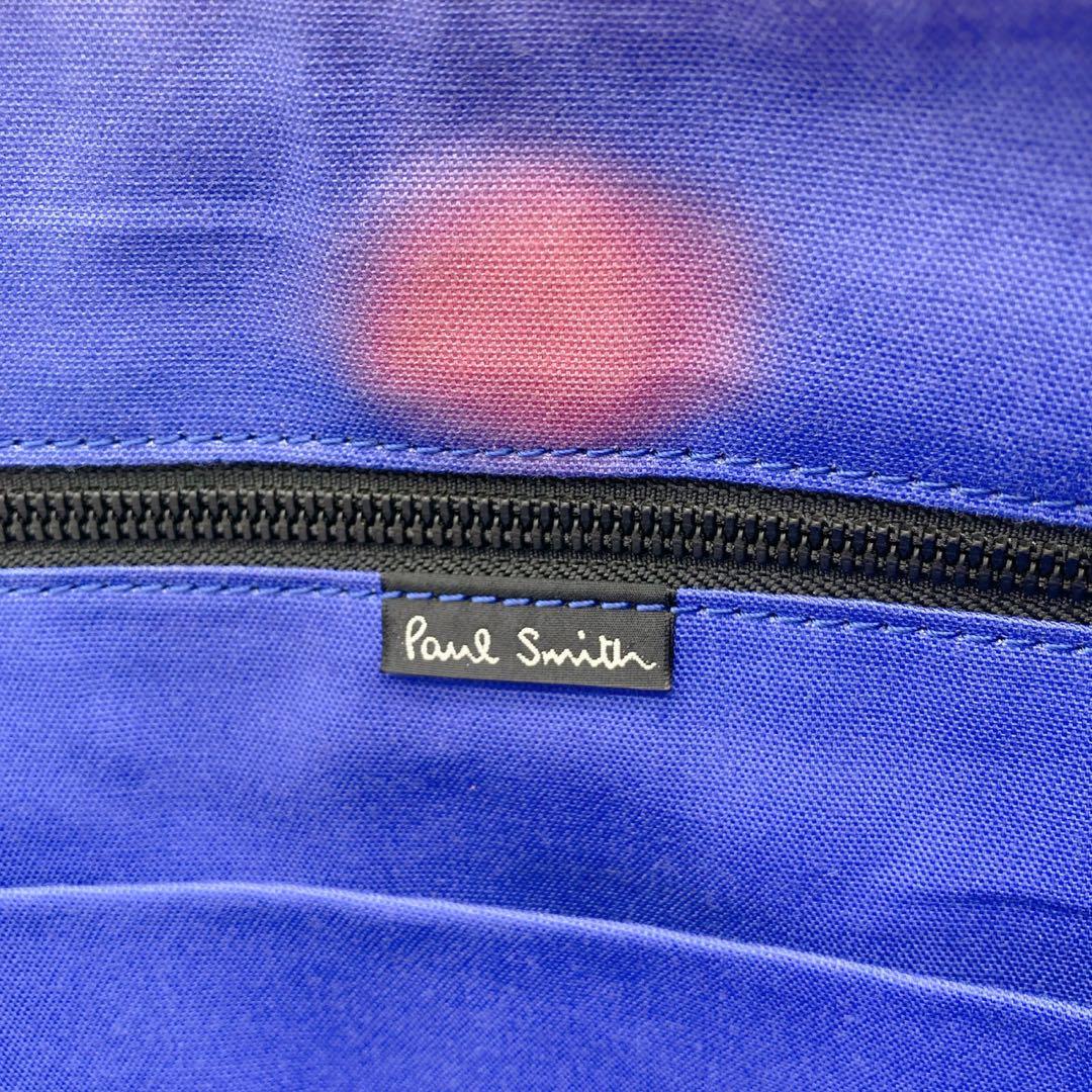 ポールスミス ショルダーバッグ 2way レザー ナイロン ビジネス A4 黒