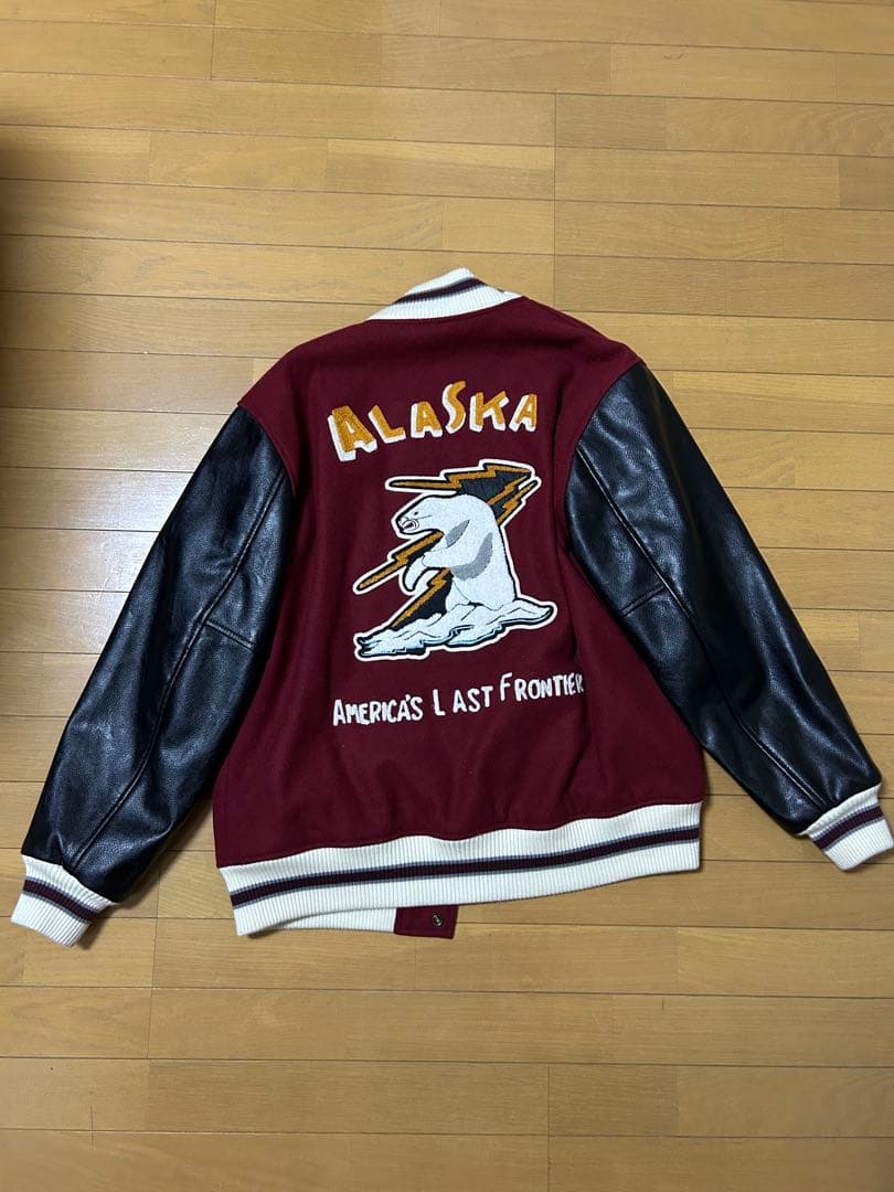 HOUSTON アラスカ刺繍 スタジャン XL HOUSTON アラスカ刺繍 スタジャン XL
