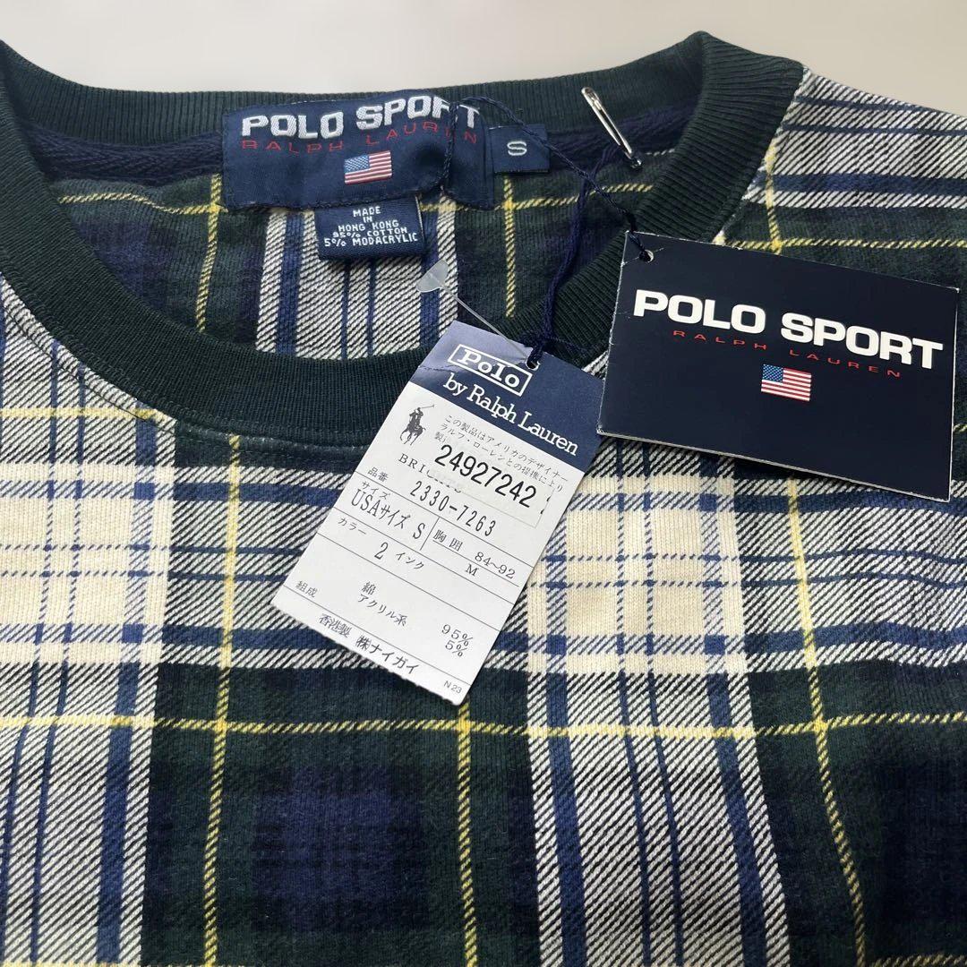 Polo Sport チェック柄 トレーナー Sサイズ