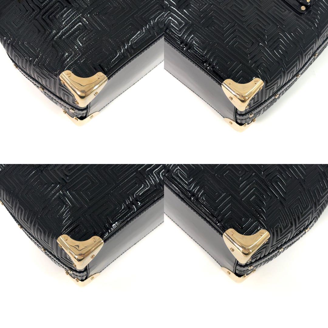 極美品】VERSACE ヴェルサーチ トートバッグ エナメルレザー