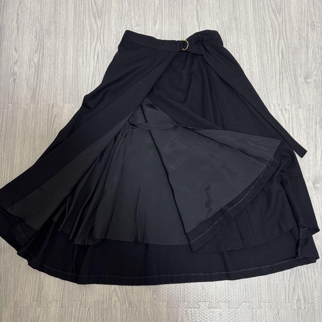 【美品】ANAYI アナイ サキソニーラップスカート ロングスカート オンライン で 販売ファッション - ANAYI アナイ サキソニー