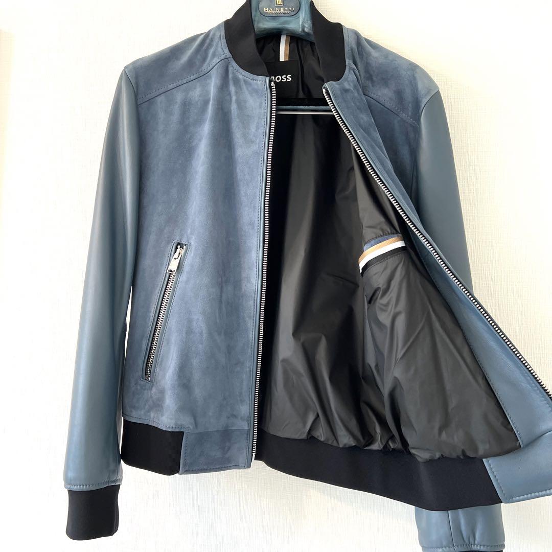 ✨極美品✨　BOSS ボス　レザー　スウェード　ジャケット　サイズ46