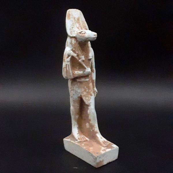古代エジプト 冥界の神アヌビス 紀元前300年?! 彫像 アンティーク 置物