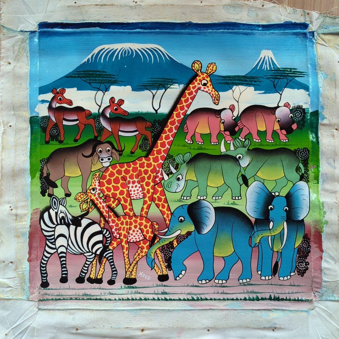 『 Kili and animals 』 by Kava 30*30cm