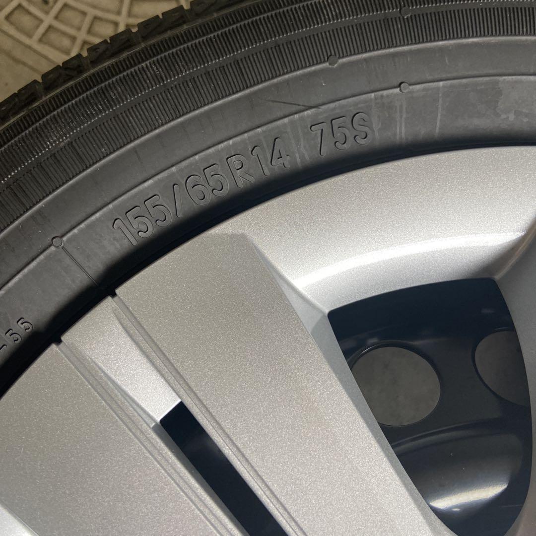 twinワゴンRR様155/65R14 タイヤホイールセット
