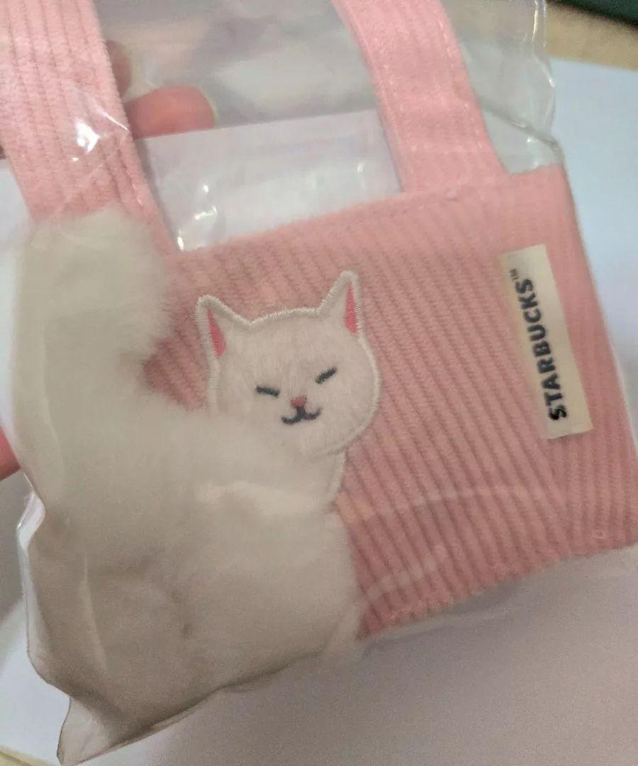 台湾 スターバックス 猫 しっぽ ピンク さくら リンクバッグ