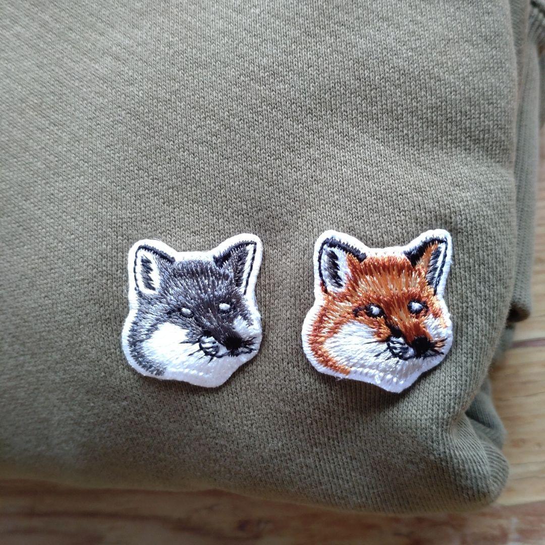 MAISON KITSUNÉ オリーブグリーン トレーナー S