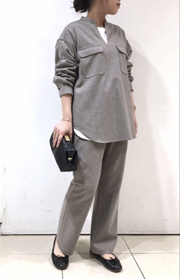 イエナ　IENA ウールスキッパーシャツ　ウールイージーパンツ　セットアップ