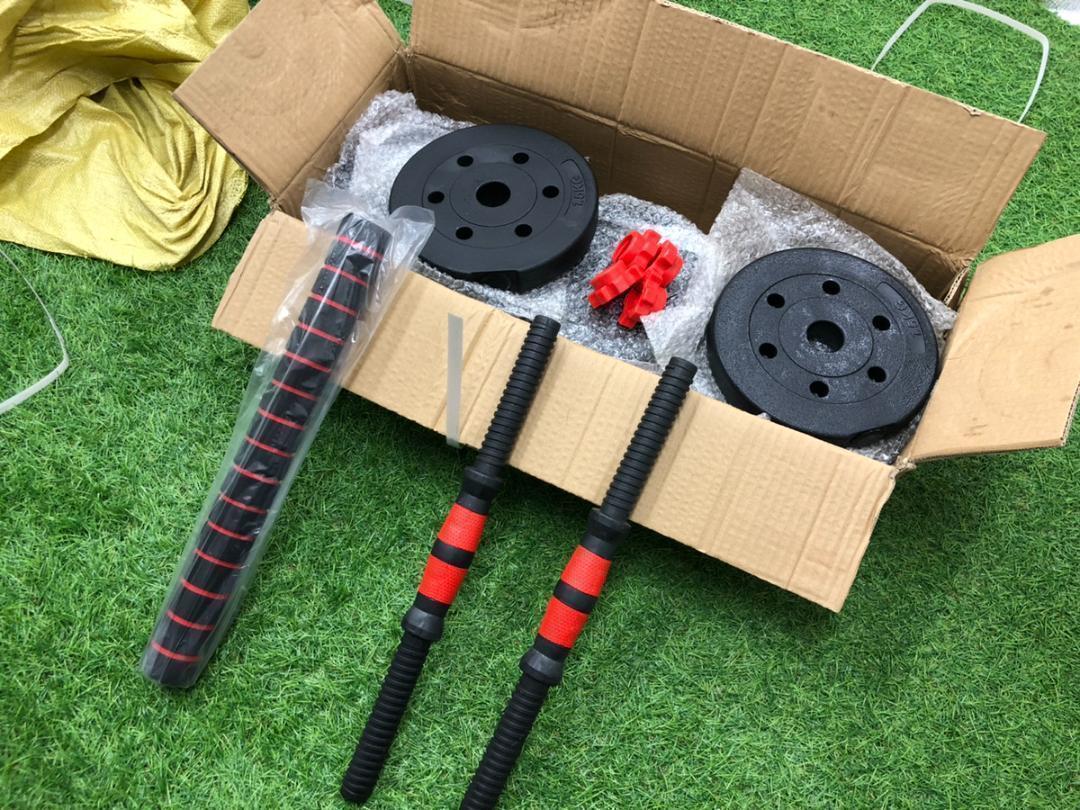 ダンベル 20kg 2個セットバーベルも可能 計40kg 可変式 K8