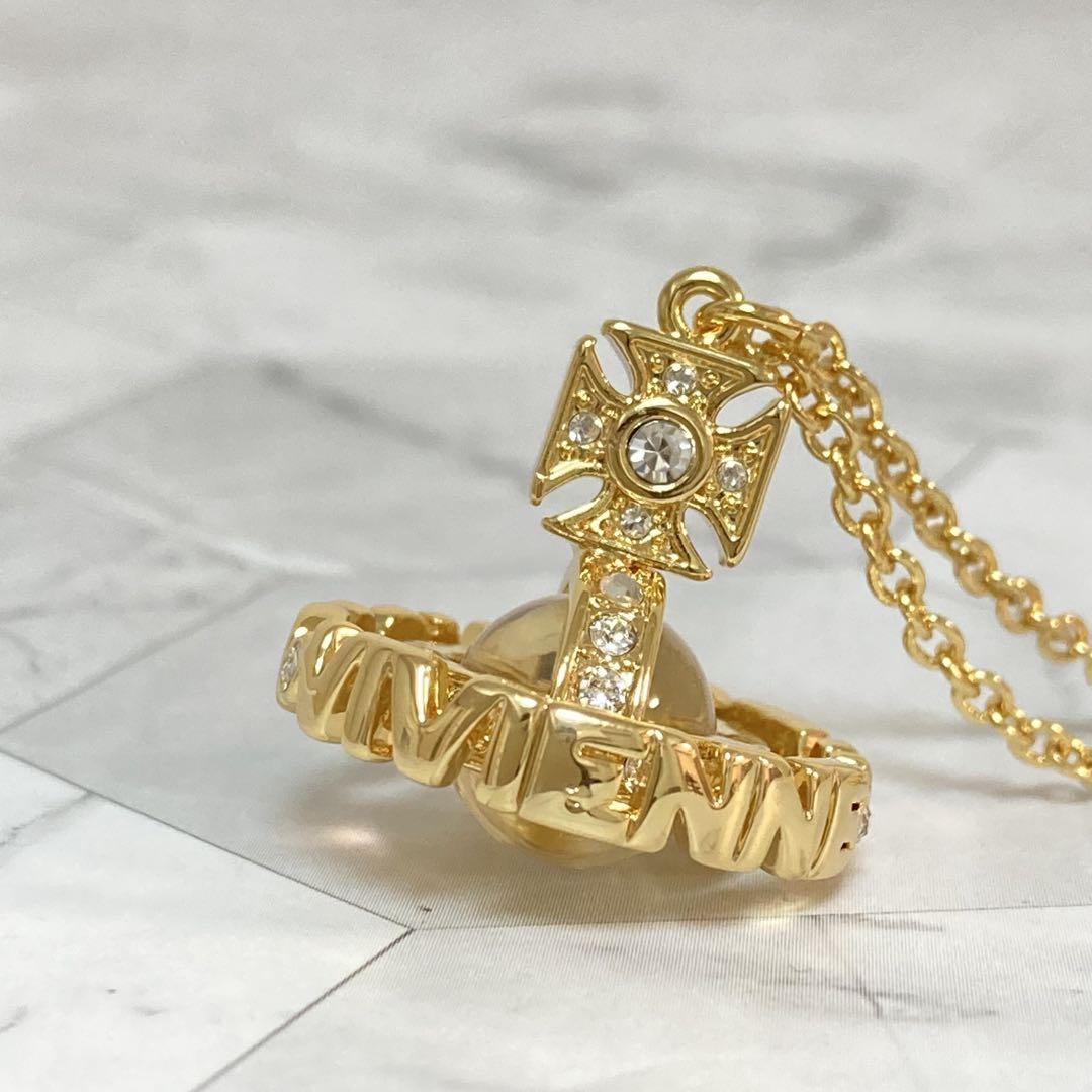 Vivienne Westwood ペイズリーオーブスモールネックレス　ゴールド