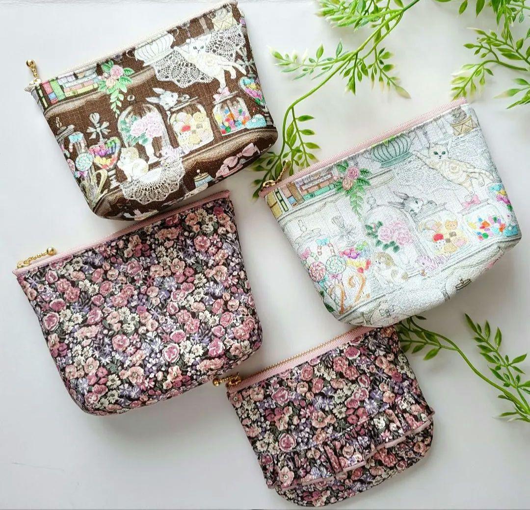 yu様専用〜 ハンドメイド ポーチ 4点 ✿チャイブ22L・22キャビネット