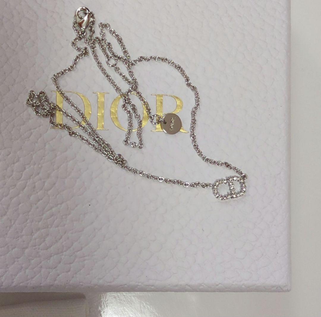 Dior Clair D Lune ラインストーン ネックレス シルバー Dior Clair D Lune ラインストーン ネックレス シルバー