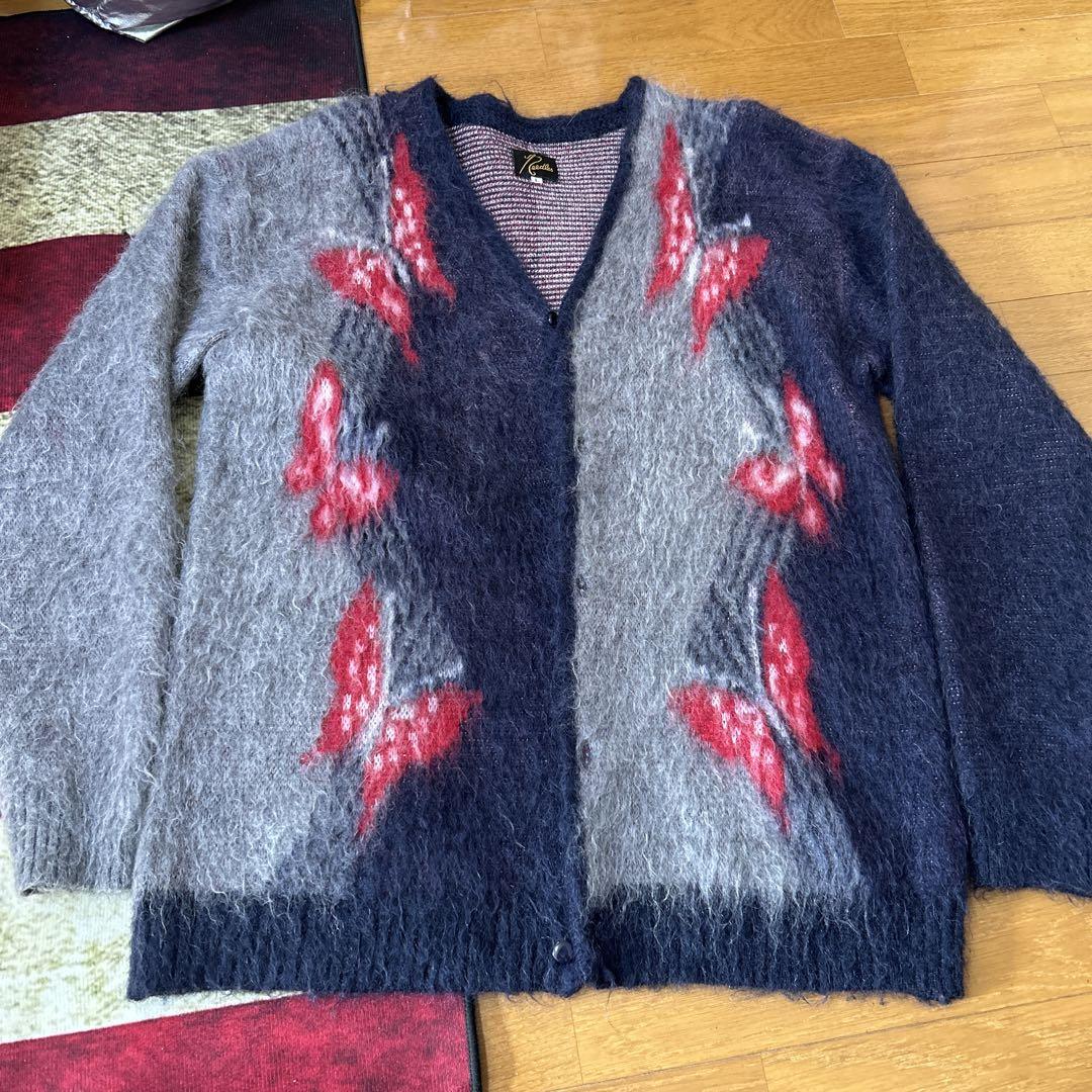 Needles 蝶模様 カーディガン Lサイズ Needles 蝶模様 カーディガン Lサイズ