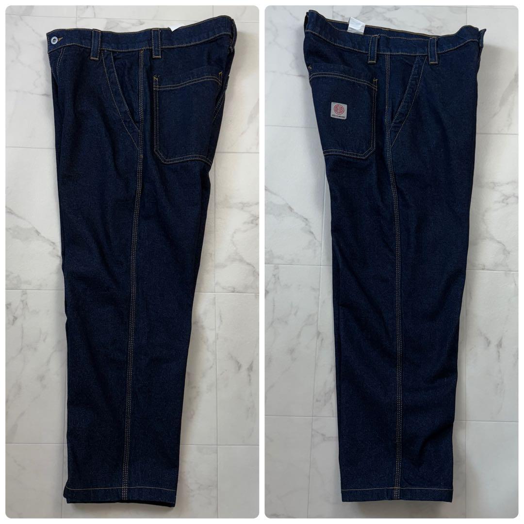 【美品】DEUS テーパード　デニムパンツ　濃紺　30 ロゴ 希少　1