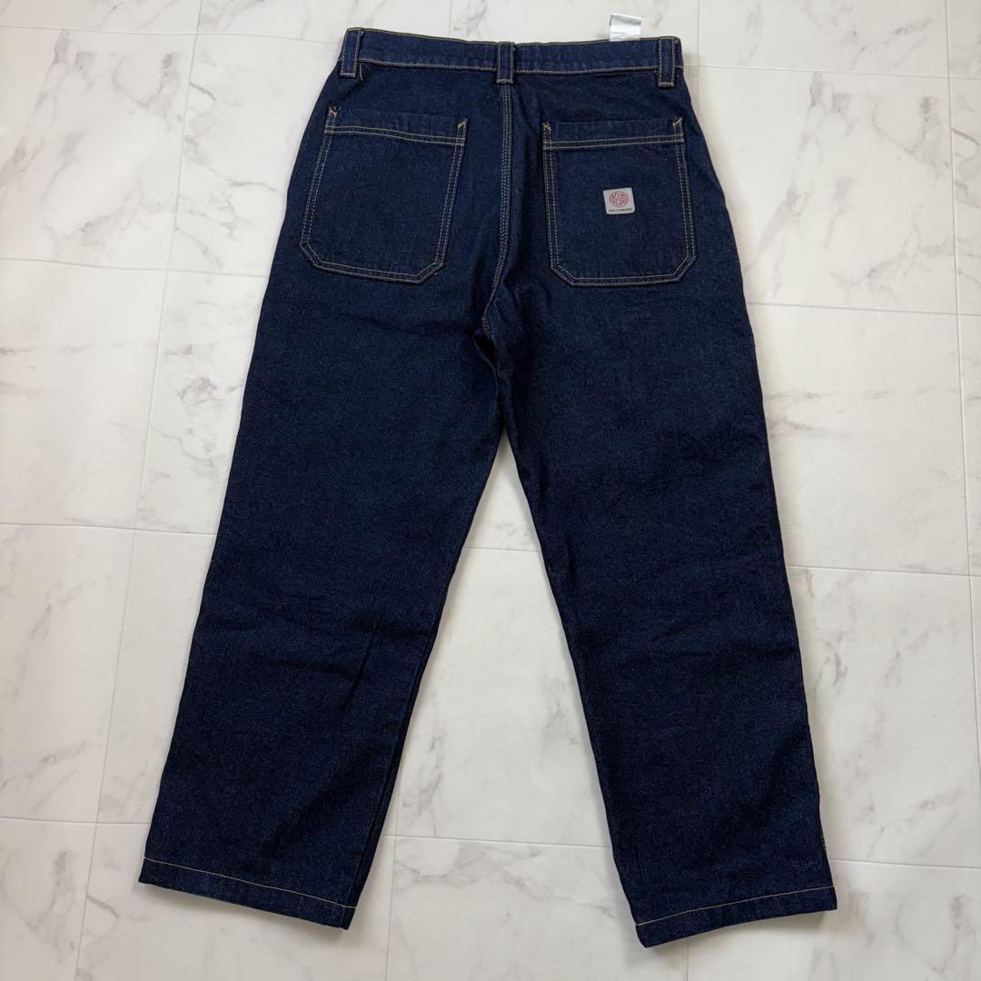 【美品】DEUS テーパード　デニムパンツ　濃紺　30 ロゴ 希少　1