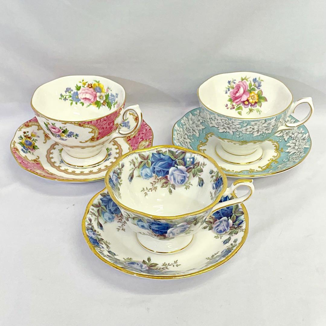 20 ロイヤルアルバート カップ ソーサー 3客セットRoyal Albert