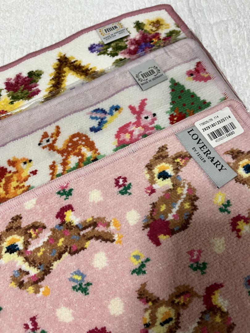 【新品】FELLERLOVERARY♡タオルハンカチ 3枚セット