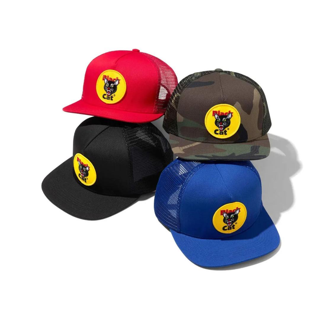 Black Cat Mesh Back 5-Panel メッシュキャップ ブルー Supreme Black Cat Mesh Back 5-Panel (SS24) - $48