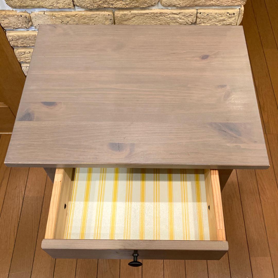 ⛽【USED】IKEA HEMNES ヘムネス サイドテーブル/希少グレー
