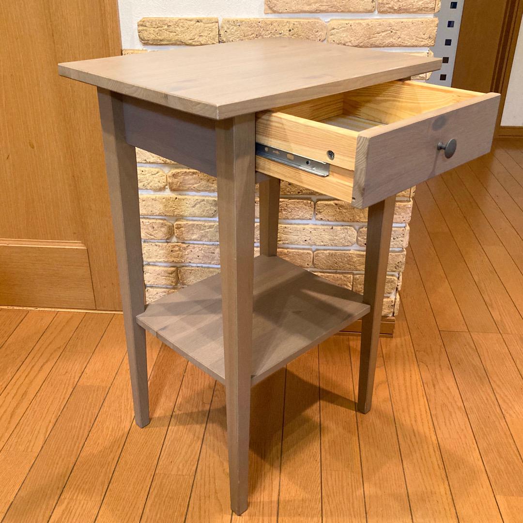 ⛽【USED】IKEA HEMNES ヘムネス サイドテーブル/希少グレー
