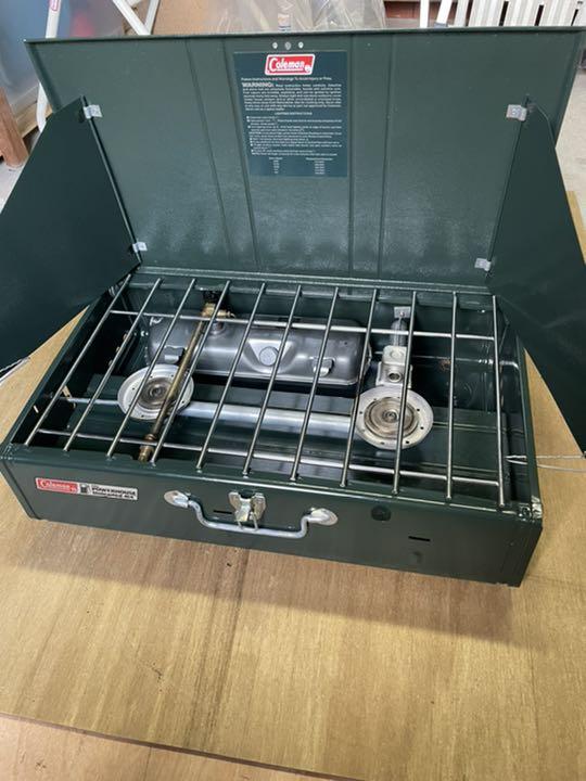 整備済 コールマン Coleman Unleaded 440 STOVE シングルバーナー ストーブ キャンプ 登山 アウトドア ソロでの冬キャンに！火力安定のコールマン シングルバーナー